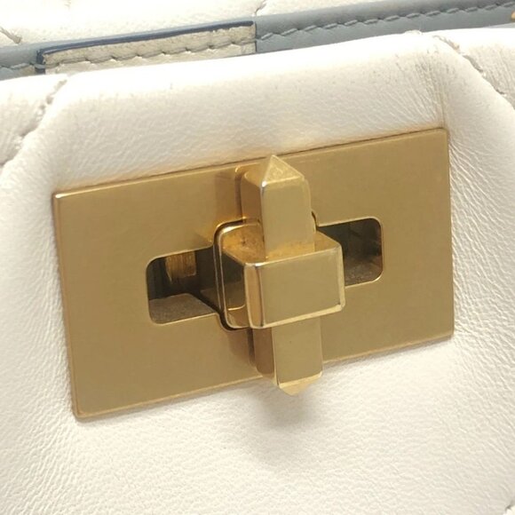 VALENTINO VW0B0197BSF Rockstud Roman studs Bag Hand Bag Leather White - Picture 11 of 15